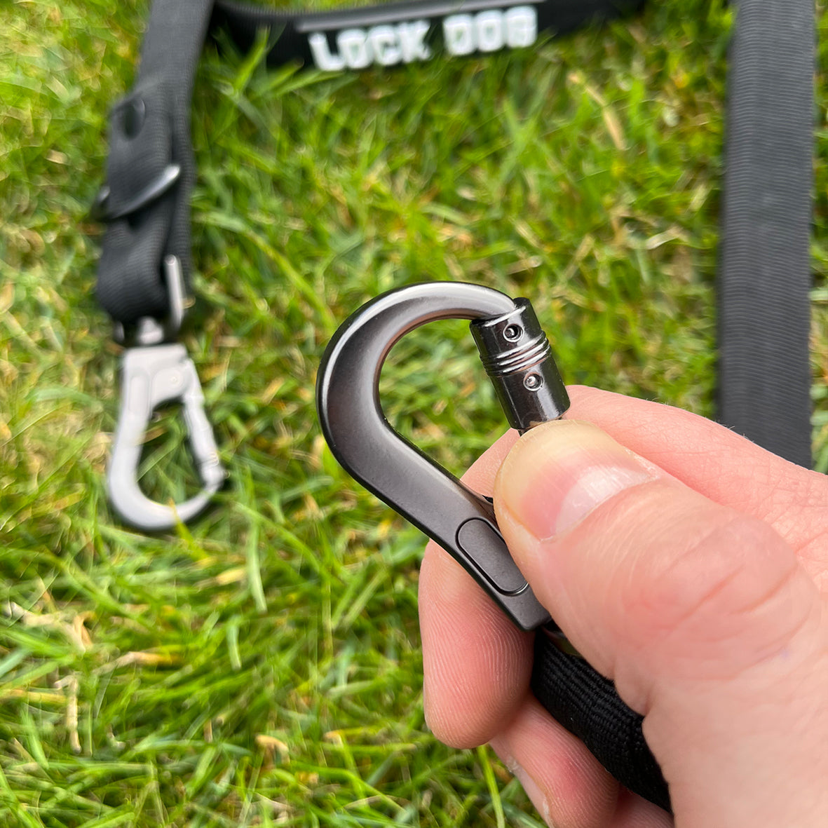 LOCK DOG bissfeste Hundeleine mit Klick-Karabiner