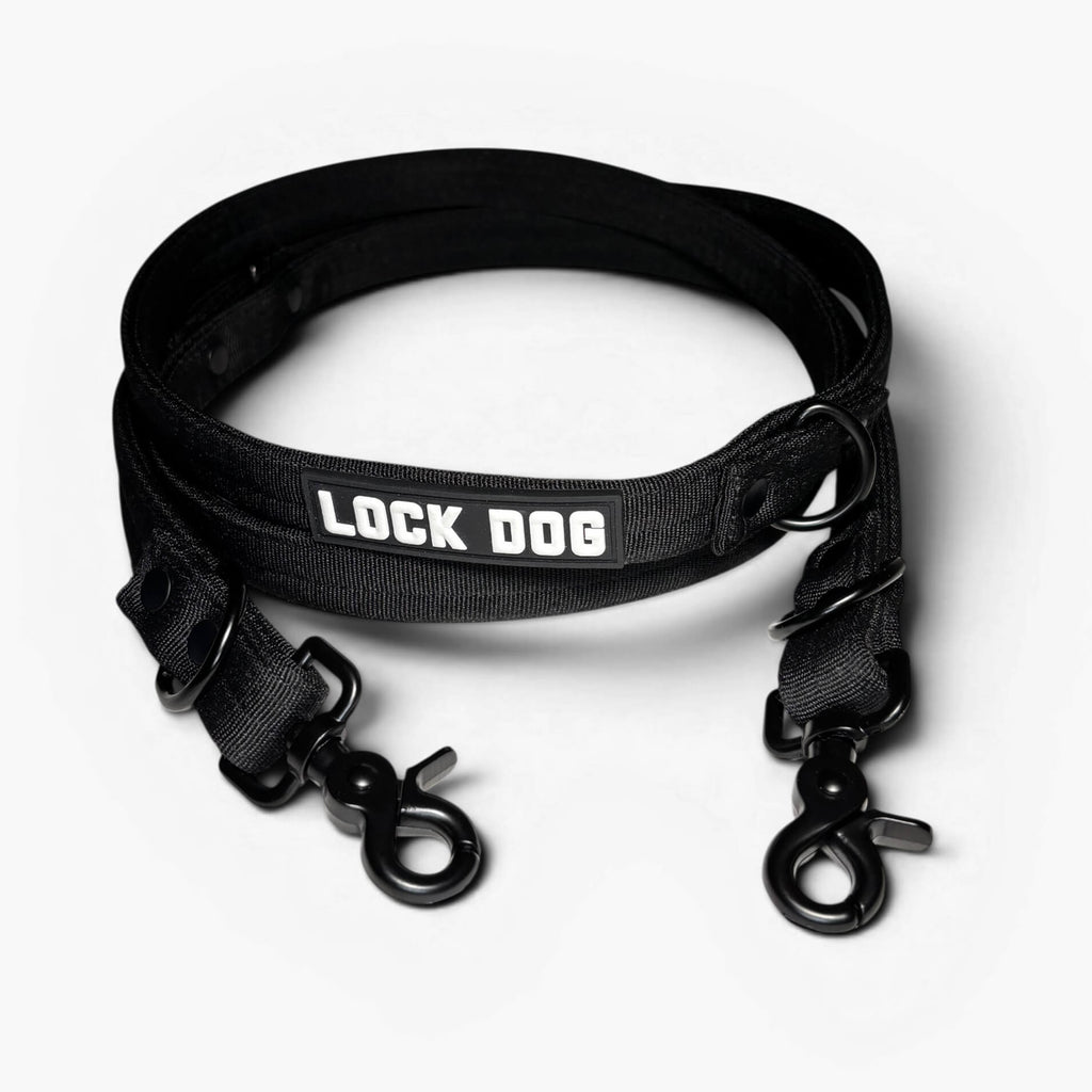 LOCK DOG bissfeste Hundeleine mit Scherenkarabiner