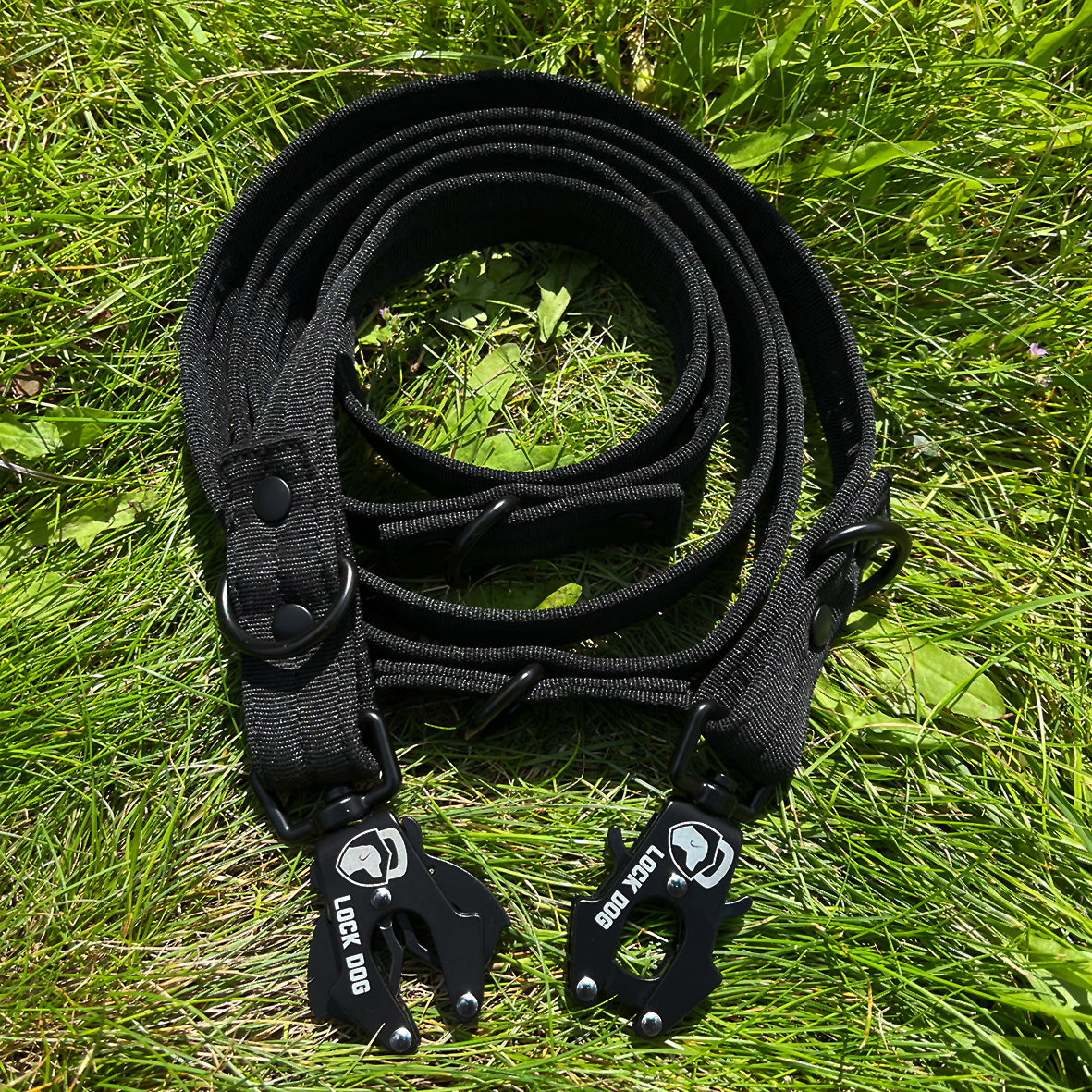 LOCK DOG bissfeste Hundeleine mit Frosch-Clip