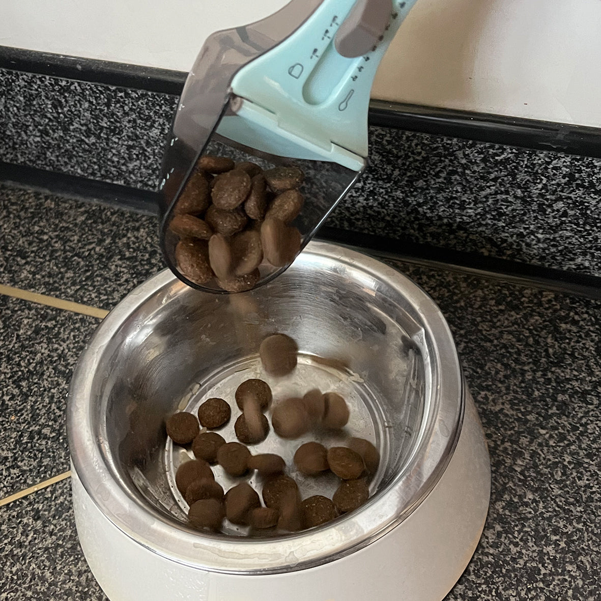 Measuring spoons for dog food and liquids 