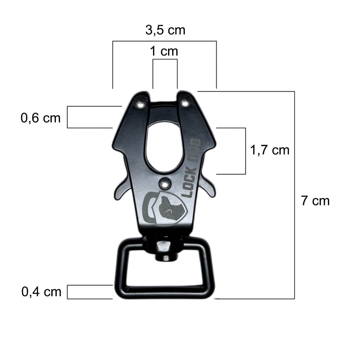 LOCK DOG bissfeste Hundeleine mit Frosch-Clip