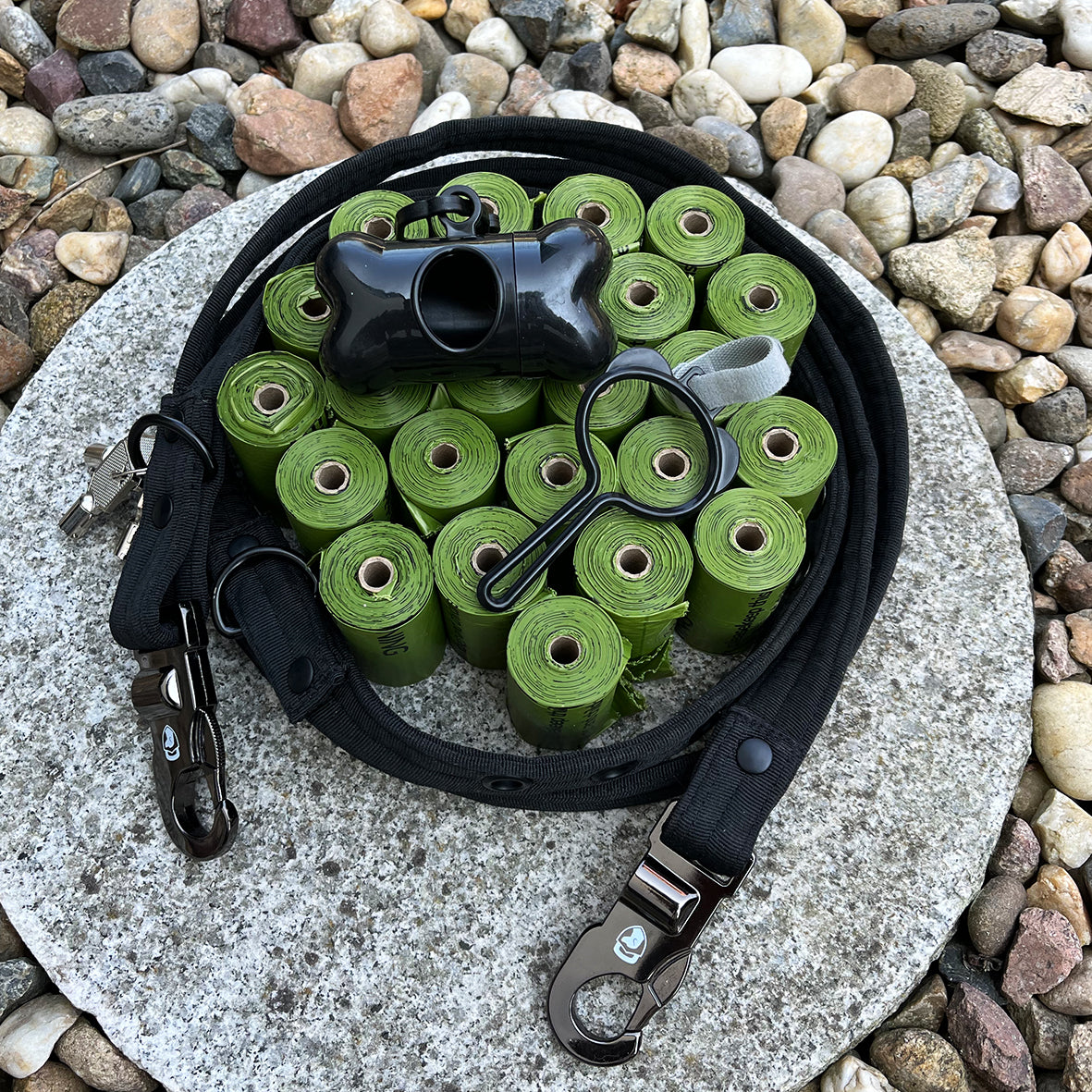 bissfeste Hundeleine + Hundekotbeutel Set