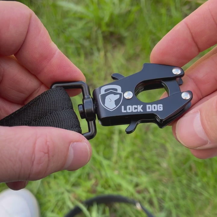 LOCK DOG bissfeste Hundeleine mit Frosch-Clip