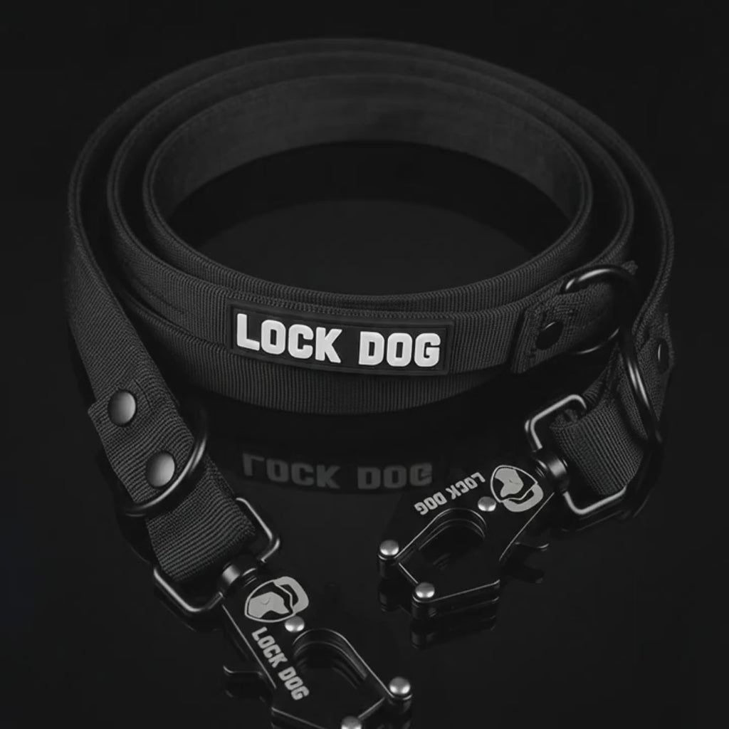 LOCK DOG bissfeste Hundeleine mit Frosch-Clip