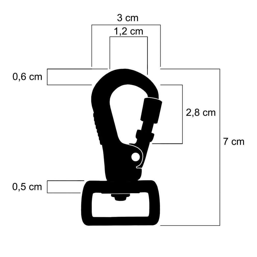 LOCK DOG bissfeste Hundeleine mit Karabiner