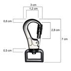 LOCK DOG bissfeste Hundeleine mit Karabiner